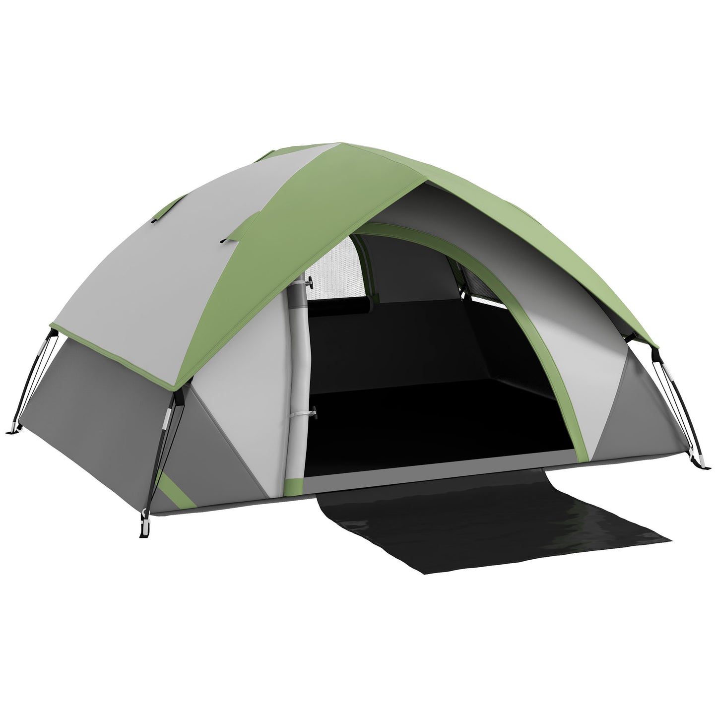 Camping Tent for 2 Person with Sewn-In Groundsheet, 3000Mm Waterproof