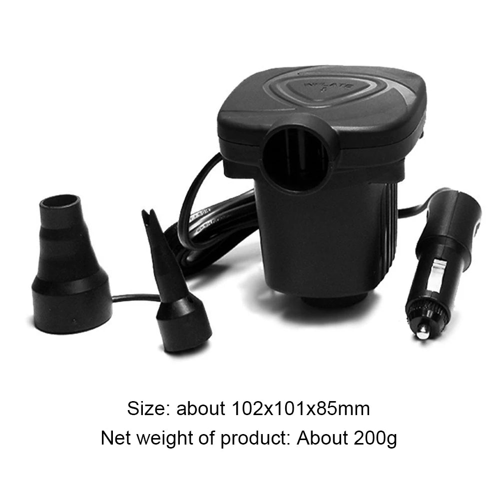 Electric Inflatable Compressor Pump Portable Lightweight Electric Pump Inflator for Inflatable Bed Rubber Boat