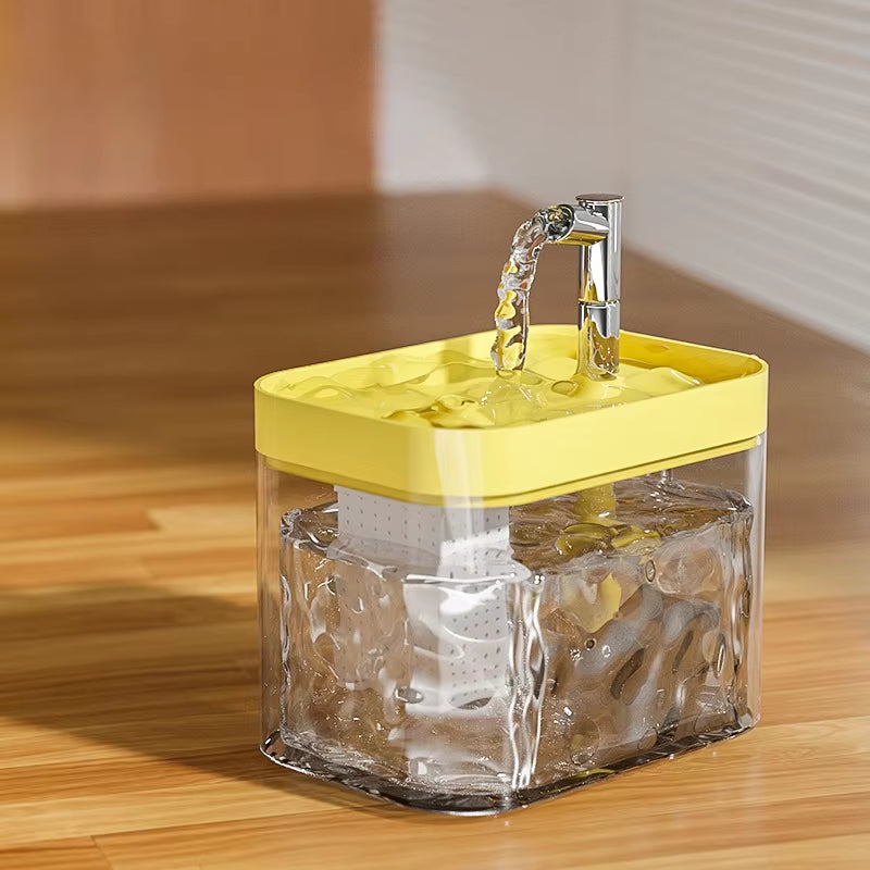 1000Ml Automatic Pet Water Fountain Transparent USB Power Cat Water Dispenser for Indoor Dog and Cat Water Feeding Supplies