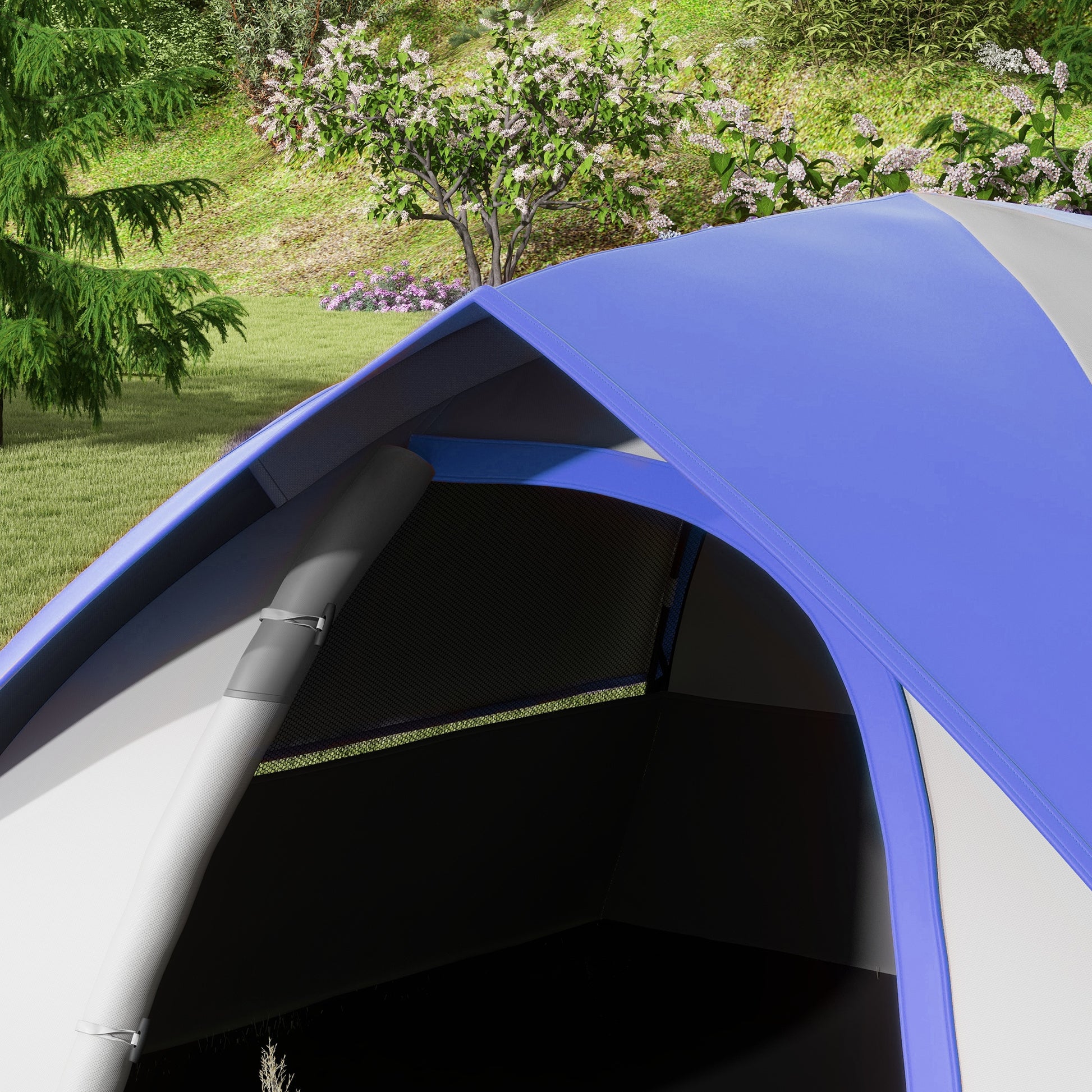 Camping Tent for 2 Person with Sewn-In Groundsheet, 3000Mm Waterproof