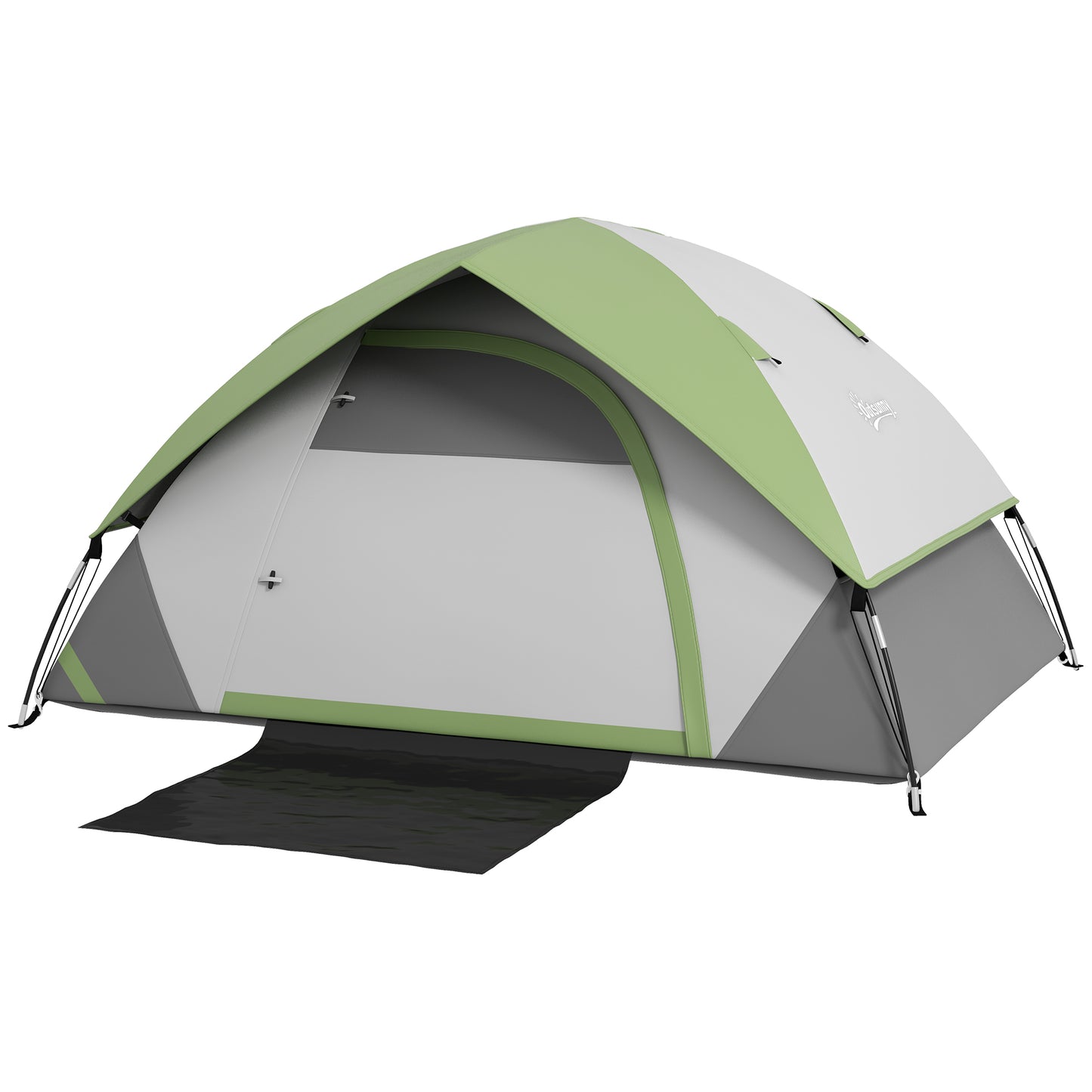 Camping Tent for 2 Person with Sewn-In Groundsheet, 3000Mm Waterproof