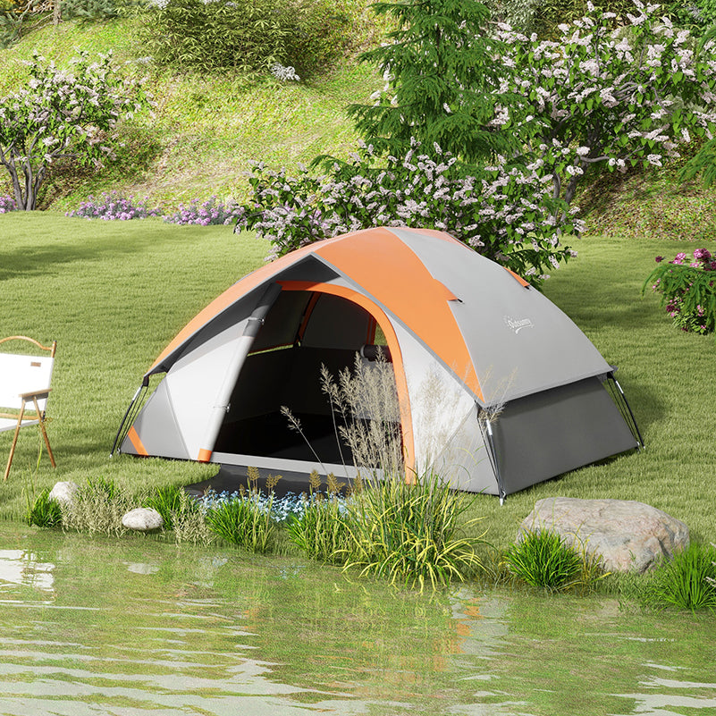 Camping Tent for 2 Person with Sewn-In Groundsheet, 3000Mm Waterproof