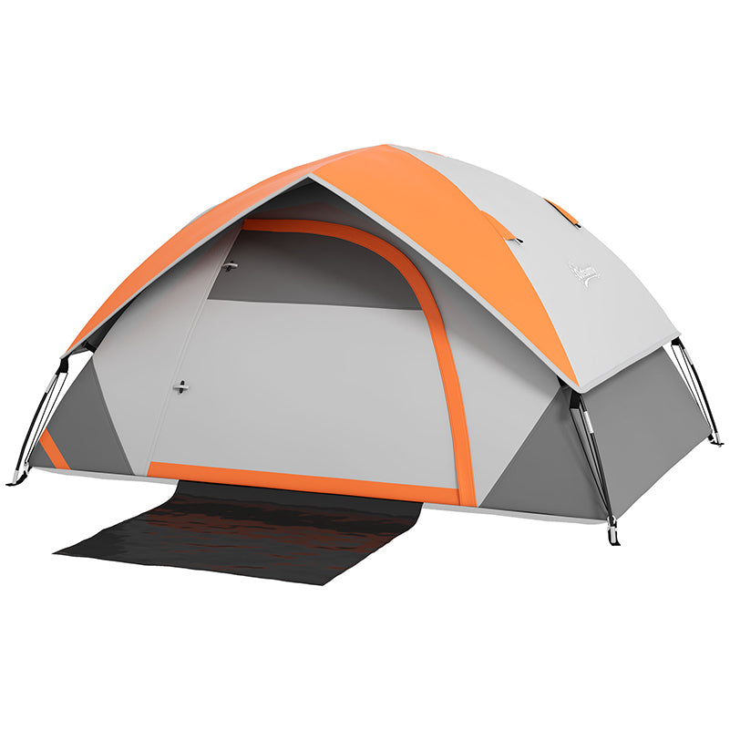 Camping Tent for 2 Person with Sewn-In Groundsheet, 3000Mm Waterproof