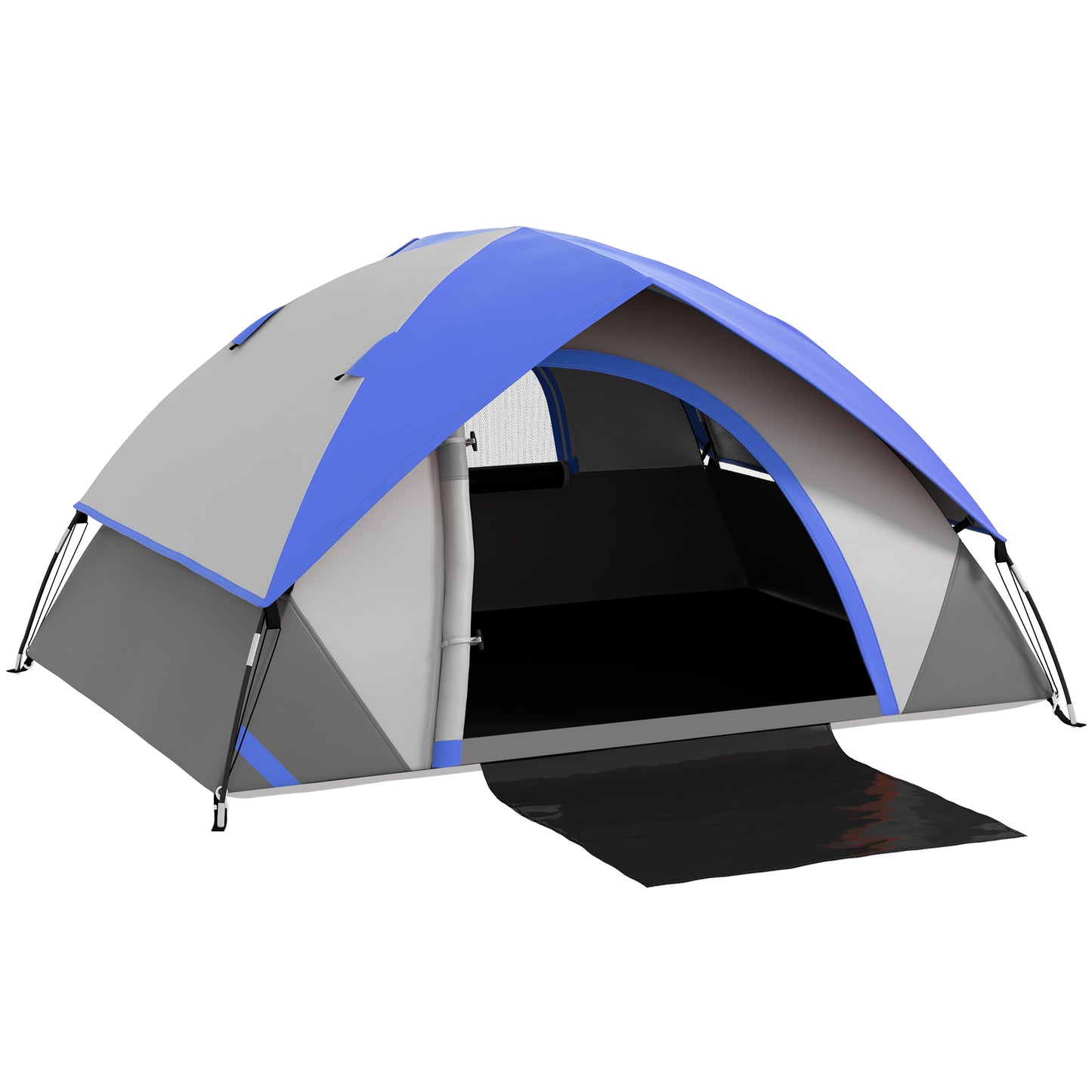 Camping Tent for 2 Person with Sewn-In Groundsheet, 3000Mm Waterproof