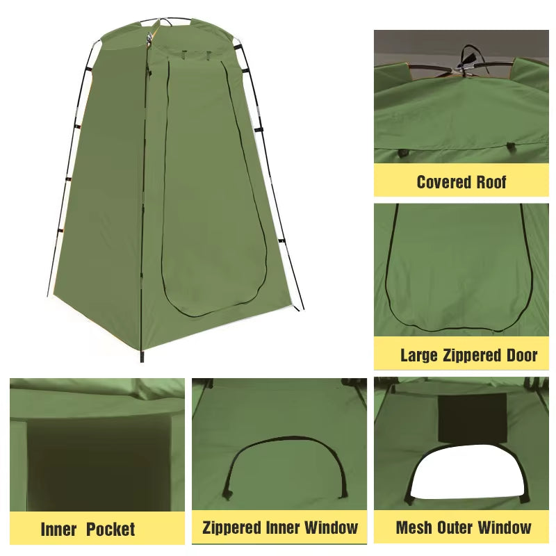 Westtune Portable Privacy Shower Tent Outdoor Waterproof Changing Room Shelter for Camping Hiking Beach Toilet Shower Bathroom