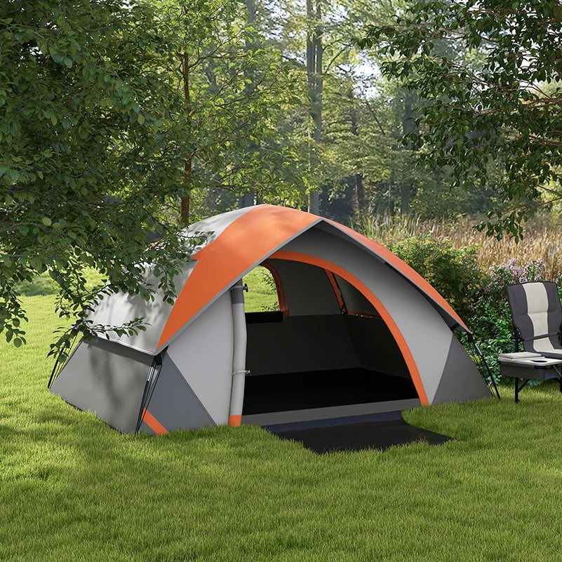 Camping Tent for 2 Person with Sewn-In Groundsheet, 3000Mm Waterproof