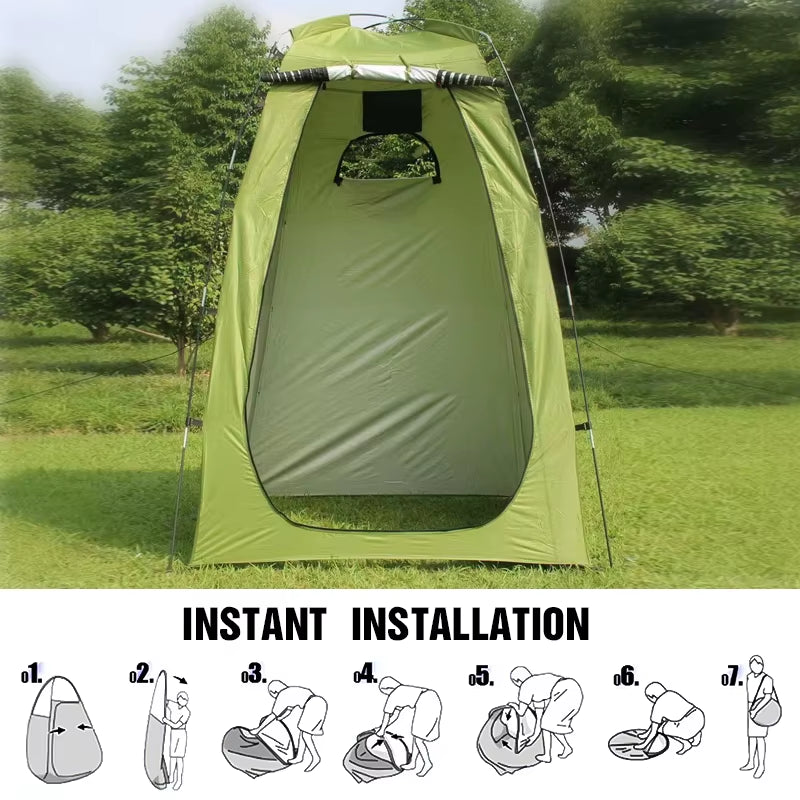 Westtune Portable Privacy Shower Tent Outdoor Waterproof Changing Room Shelter for Camping Hiking Beach Toilet Shower Bathroom